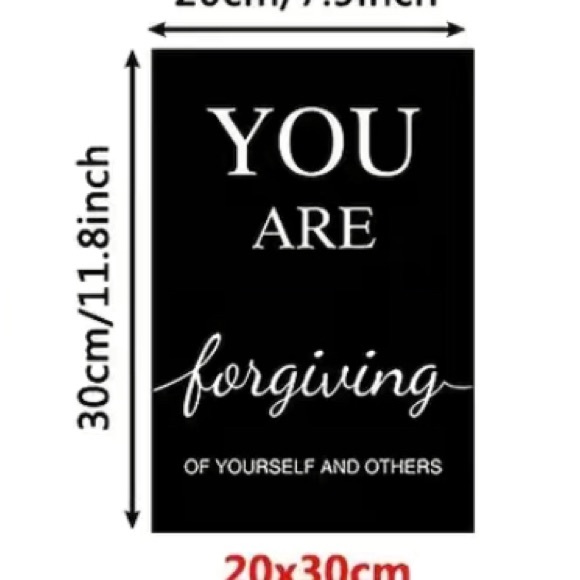 Wall inspirational words on canvas material 6pk - Picture 2 of 3